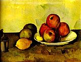 Paul Cezanne Canvas Paintings - Still-life with Apples